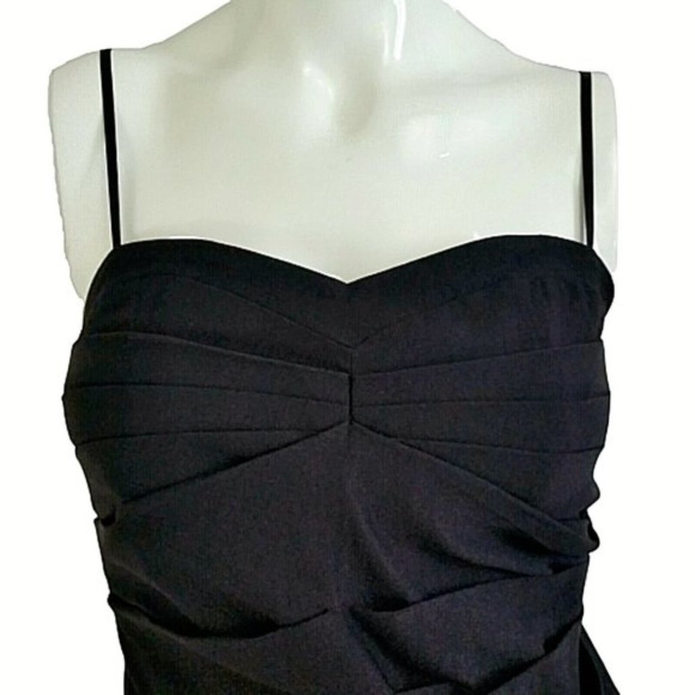 Ruby Rox Black Ruched Sheath Bodycon Mini Dress - Picture 5 of 7